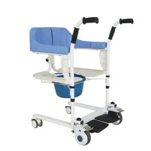 Hot Sale Wheelchair With Toilet Transfer Commode  Hospital Nursing Elderly And Disabled Adjustable Bath Chair