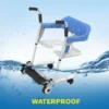 Hot Sale Wheelchair With Toilet Transfer Commode  Hospital Nursing Elderly And Disabled Adjustable Bath Chair - Image 4